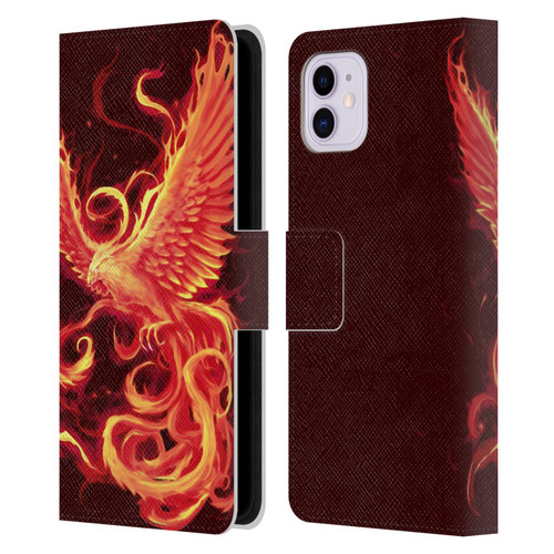 Christos Karapanos Phoenix 3 Resurgence 2 Leather Book Wallet Case Cover For Apple iPhone 11