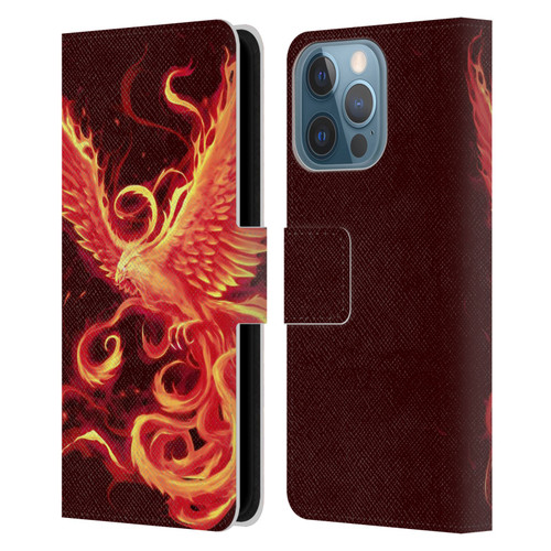 Christos Karapanos Phoenix 3 Resurgence 2 Leather Book Wallet Case Cover For Apple iPhone 13 Pro