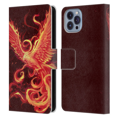 Christos Karapanos Phoenix 3 Resurgence 2 Leather Book Wallet Case Cover For Apple iPhone 14