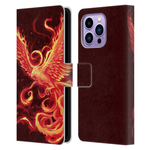 Christos Karapanos Phoenix 3 Resurgence 2 Leather Book Wallet Case Cover For Apple iPhone 14 Pro Max