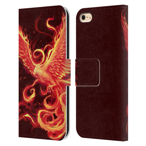 Christos Karapanos Phoenix 3 Resurgence 2 Leather Book Wallet Case Cover For Apple iPhone 6 / iPhone 6s