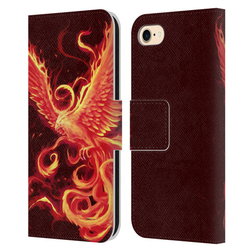 Christos Karapanos Phoenix 3 Resurgence 2 Leather Book Wallet Case Cover For Apple iPhone 7 / 8 / SE 2020 & 2022