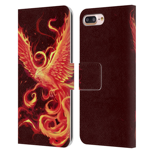 Christos Karapanos Phoenix 3 Resurgence 2 Leather Book Wallet Case Cover For Apple iPhone 7 Plus / iPhone 8 Plus