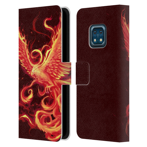 Christos Karapanos Phoenix 3 Resurgence 2 Leather Book Wallet Case Cover For Nokia XR20