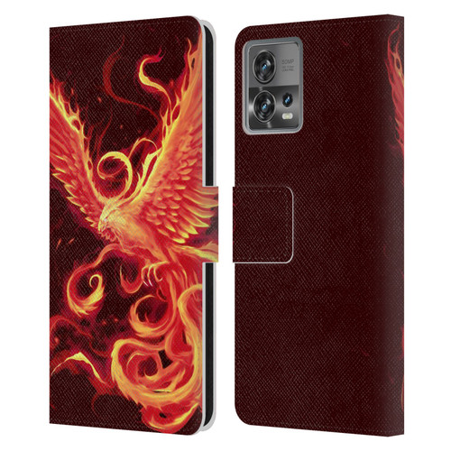 Christos Karapanos Phoenix 3 Resurgence 2 Leather Book Wallet Case Cover For Motorola Moto Edge 30 Fusion