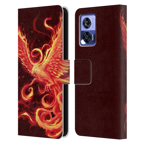 Christos Karapanos Phoenix 3 Resurgence 2 Leather Book Wallet Case Cover For Motorola Edge 30 Neo 5G