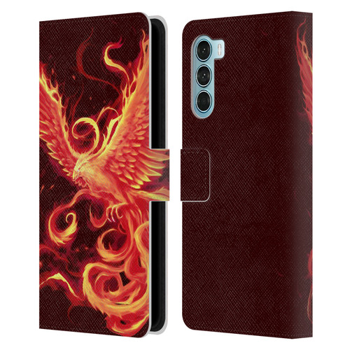 Christos Karapanos Phoenix 3 Resurgence 2 Leather Book Wallet Case Cover For Motorola Edge S30 / Moto G200 5G