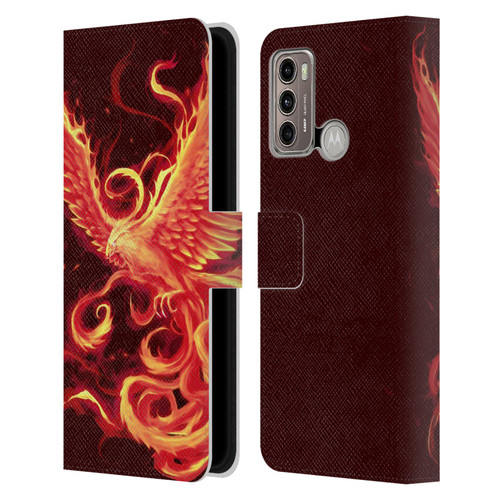 Christos Karapanos Phoenix 3 Resurgence 2 Leather Book Wallet Case Cover For Motorola Moto G60 / Moto G40 Fusion