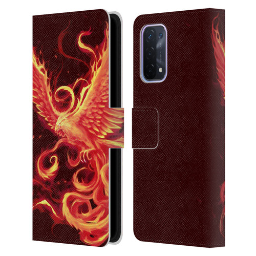 Christos Karapanos Phoenix 3 Resurgence 2 Leather Book Wallet Case Cover For OPPO A54 5G