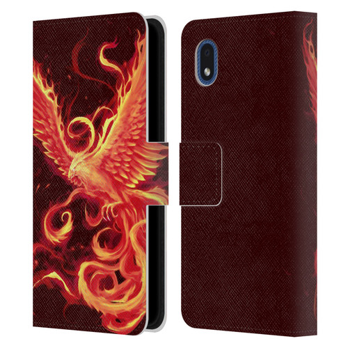 Christos Karapanos Phoenix 3 Resurgence 2 Leather Book Wallet Case Cover For Samsung Galaxy A01 Core (2020)