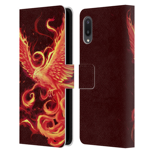 Christos Karapanos Phoenix 3 Resurgence 2 Leather Book Wallet Case Cover For Samsung Galaxy A02/M02 (2021)
