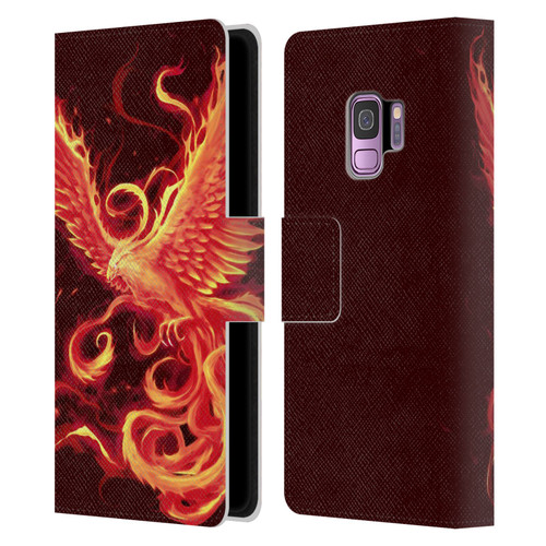 Christos Karapanos Phoenix 3 Resurgence 2 Leather Book Wallet Case Cover For Samsung Galaxy S9