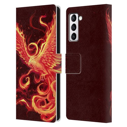 Christos Karapanos Phoenix 3 Resurgence 2 Leather Book Wallet Case Cover For Samsung Galaxy S21+ 5G