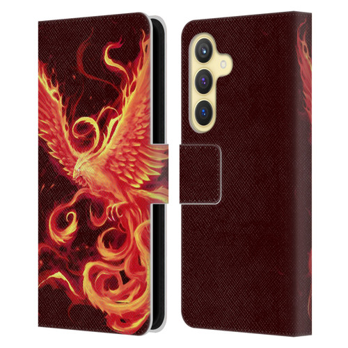 Christos Karapanos Phoenix 3 Resurgence 2 Leather Book Wallet Case Cover For Samsung Galaxy S24 5G