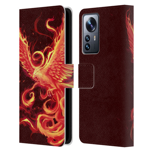 Christos Karapanos Phoenix 3 Resurgence 2 Leather Book Wallet Case Cover For Xiaomi 12 Pro