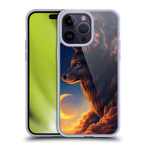 Jonas "JoJoesArt" Jödicke Wildlife 2 Golden Moon Soft Gel Case for Apple iPhone 14 Pro Max