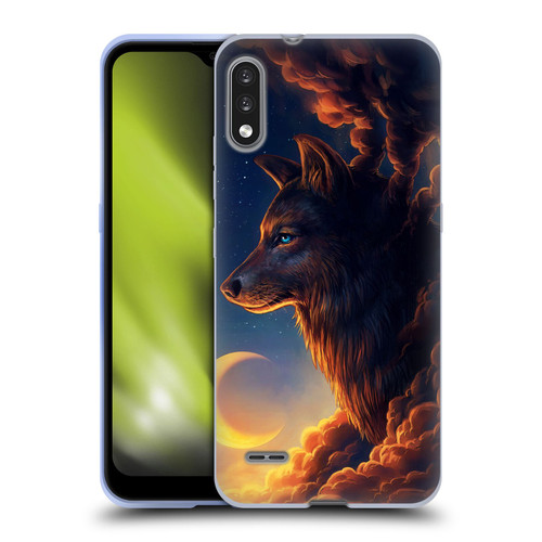 Jonas "JoJoesArt" Jödicke Wildlife 2 Golden Moon Soft Gel Case for LG K22