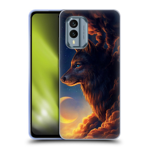 Jonas "JoJoesArt" Jödicke Wildlife 2 Golden Moon Soft Gel Case for Nokia X30
