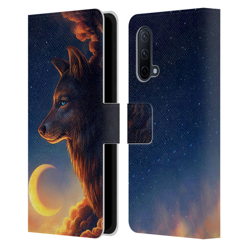 Jonas "JoJoesArt" Jödicke Wildlife 2 Golden Moon Leather Book Wallet Case Cover For OnePlus Nord CE 5G
