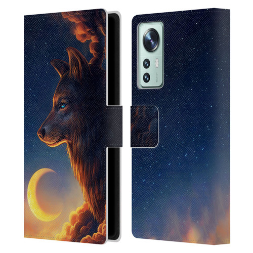 Jonas "JoJoesArt" Jödicke Wildlife 2 Golden Moon Leather Book Wallet Case Cover For Xiaomi 12