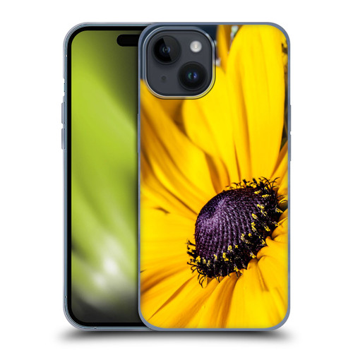 PLdesign Flowers And Leaves Daisy Soft Gel Case for Apple iPhone 15