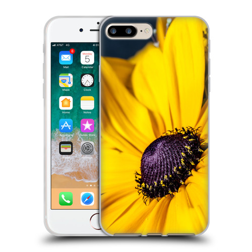 PLdesign Flowers And Leaves Daisy Soft Gel Case for Apple iPhone 7 Plus / iPhone 8 Plus