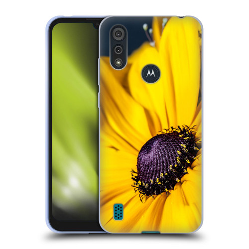 PLdesign Flowers And Leaves Daisy Soft Gel Case for Motorola Moto E6s (2020)