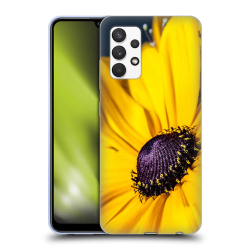 PLdesign Flowers And Leaves Daisy Soft Gel Case for Samsung Galaxy A32 (2021)