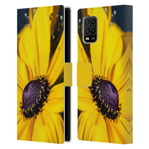 PLdesign Flowers And Leaves Daisy Leather Book Wallet Case Cover For Xiaomi Mi 10 Lite 5G