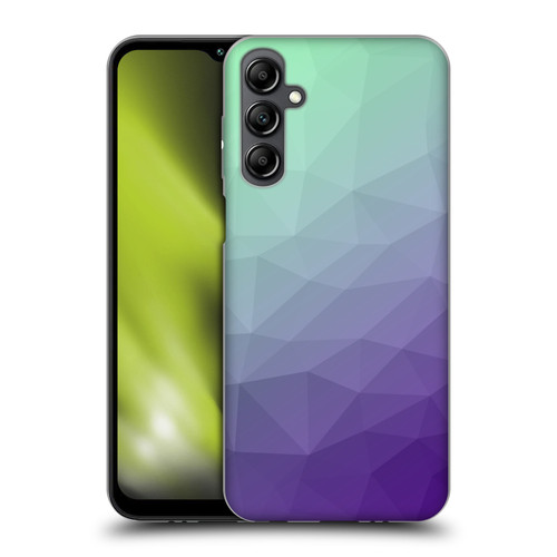PLdesign Geometric Purple Green Ombre Soft Gel Case for Samsung Galaxy M14 5G