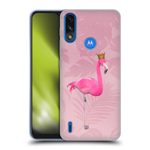 LebensArt Assorted Designs Flamingo King Soft Gel Case for Motorola Moto E7 Power / Moto E7i Power