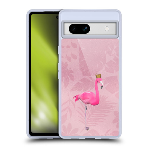 LebensArt Assorted Designs Flamingo King Soft Gel Case for Google Pixel 7a