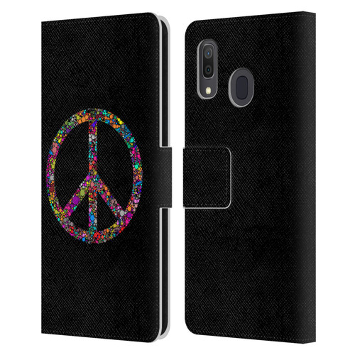 LebensArt Contexts Peace Leather Book Wallet Case Cover For Samsung Galaxy A33 5G (2022)