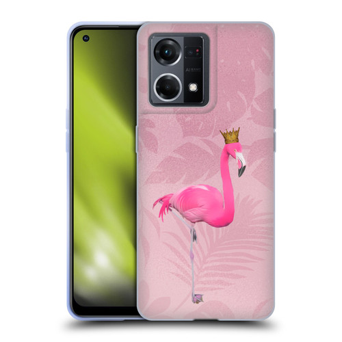 LebensArt Assorted Designs Flamingo King Soft Gel Case for OPPO Reno8 4G