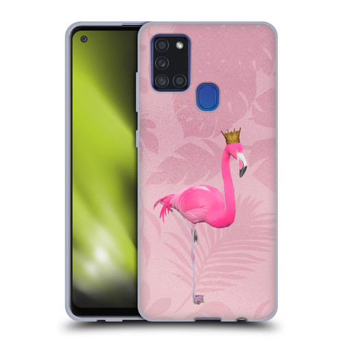 LebensArt Assorted Designs Flamingo King Soft Gel Case for Samsung Galaxy A21s (2020)