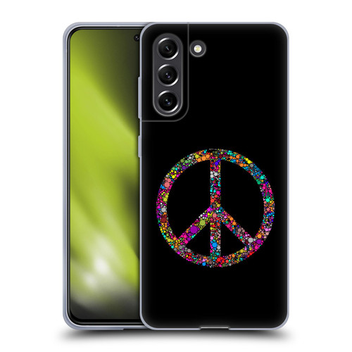 LebensArt Contexts Peace Soft Gel Case for Samsung Galaxy S21 FE 5G