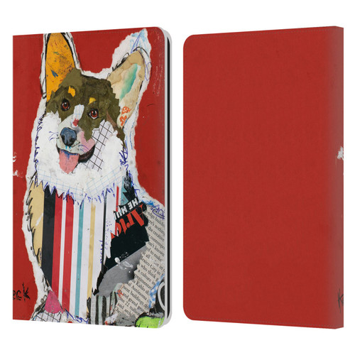 Michel Keck Dogs 2 Corgi Leather Book Wallet Case Cover For Amazon Kindle Paperwhite 1 / 2 / 3