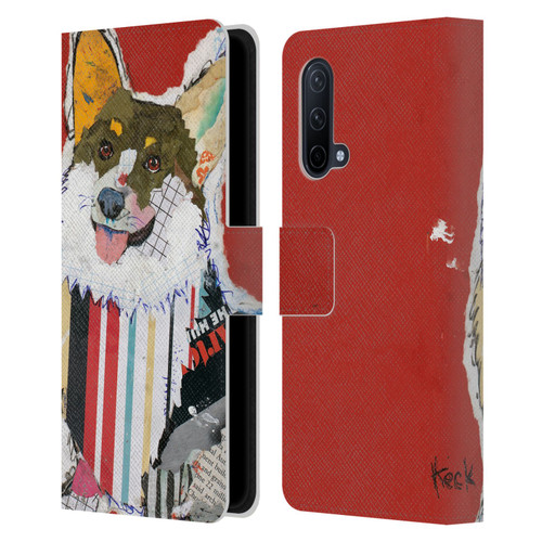 Michel Keck Dogs 2 Corgi Leather Book Wallet Case Cover For OnePlus Nord CE 5G