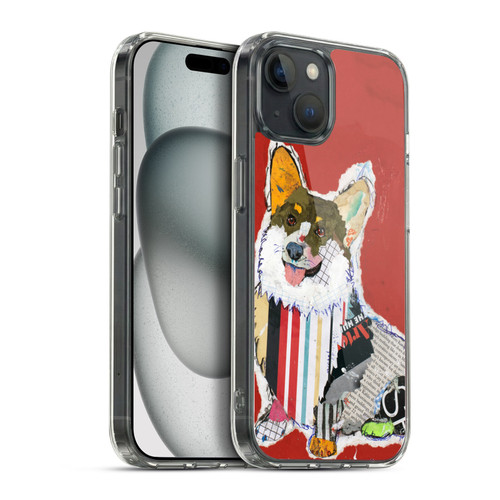Michel Keck Dogs 2 Corgi Soft Gel Case for Apple iPhone 15 Plus & MagSafe