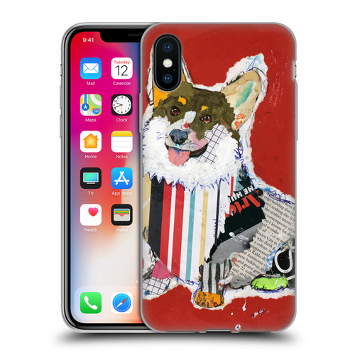 Michel Keck Dogs 2 Corgi Soft Gel Case for Apple iPhone X / iPhone XS
