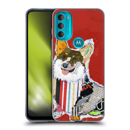 Michel Keck Dogs 2 Corgi Soft Gel Case for Motorola Moto G71 5G