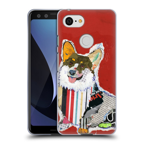 Michel Keck Dogs 2 Corgi Soft Gel Case for Google Pixel 3