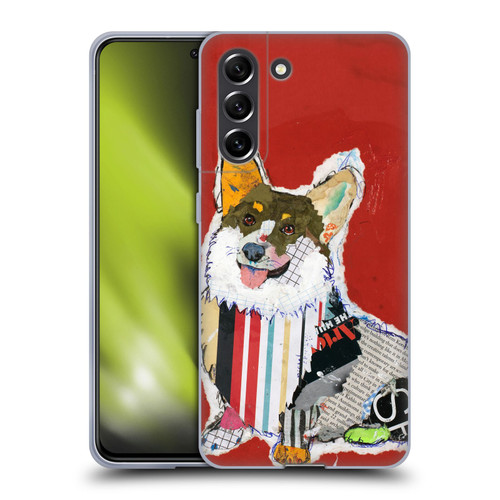 Michel Keck Dogs 2 Corgi Soft Gel Case for Samsung Galaxy S21 FE 5G