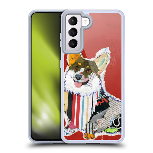 Michel Keck Dogs 2 Corgi Soft Gel Case for Samsung Galaxy S21 5G
