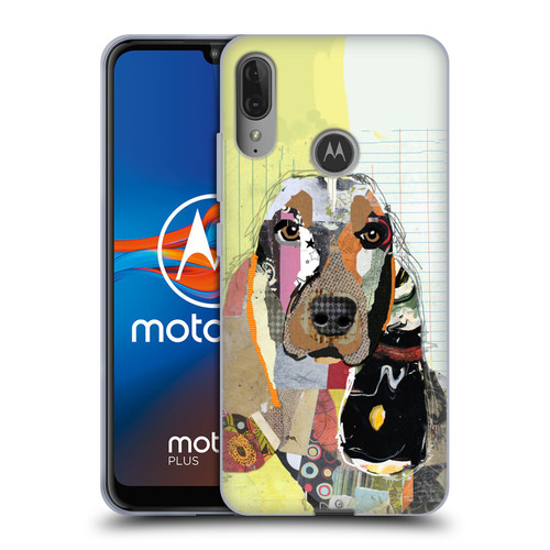 Michel Keck Dogs Basset Hound Soft Gel Case for Motorola Moto E6 Plus
