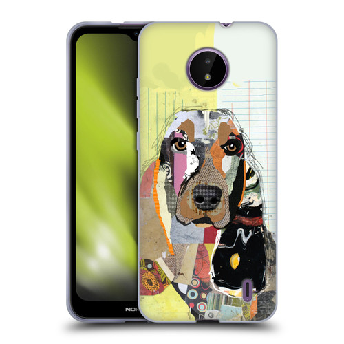 Michel Keck Dogs Basset Hound Soft Gel Case for Nokia C10 / C20