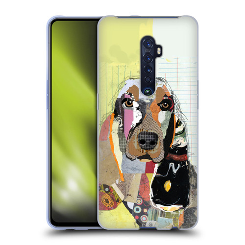 Michel Keck Dogs Basset Hound Soft Gel Case for OPPO Reno 2