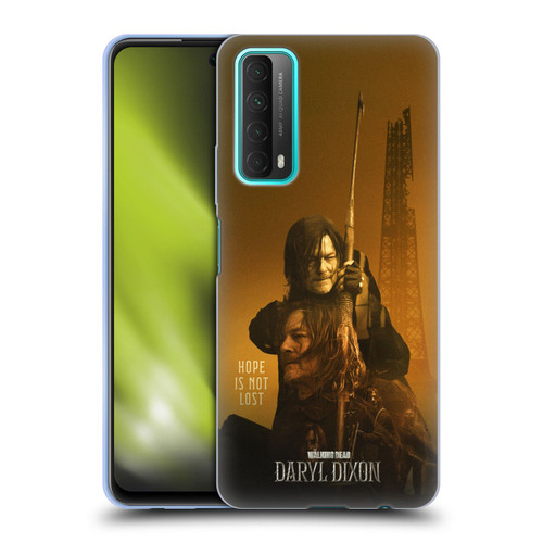 The Walking Dead: Daryl Dixon Key Art Double Exposure Soft Gel Case for Huawei P Smart (2021)