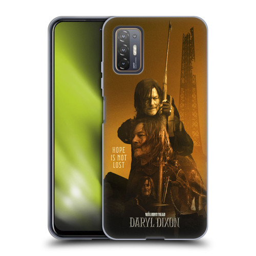 The Walking Dead: Daryl Dixon Key Art Double Exposure Soft Gel Case for HTC Desire 21 Pro 5G