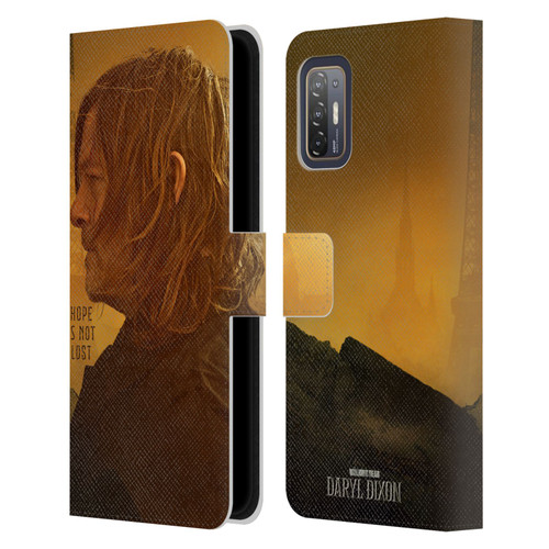 The Walking Dead: Daryl Dixon Key Art Hope Is Not Lost Leather Book Wallet Case Cover For HTC Desire 21 Pro 5G